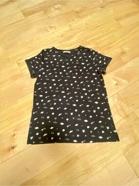 2000s y2k vintage pull & bear alien ufo space tee women’s eur L